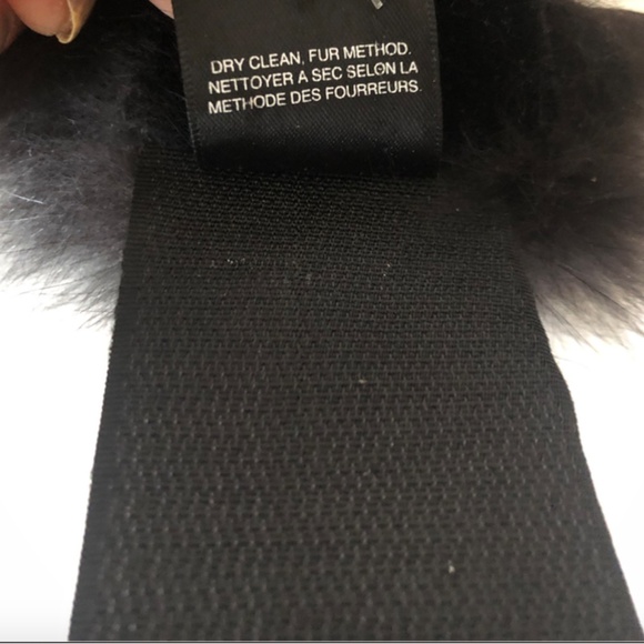 Saks Fifth Avenue Fox Fur Headband/Collar black main image 4